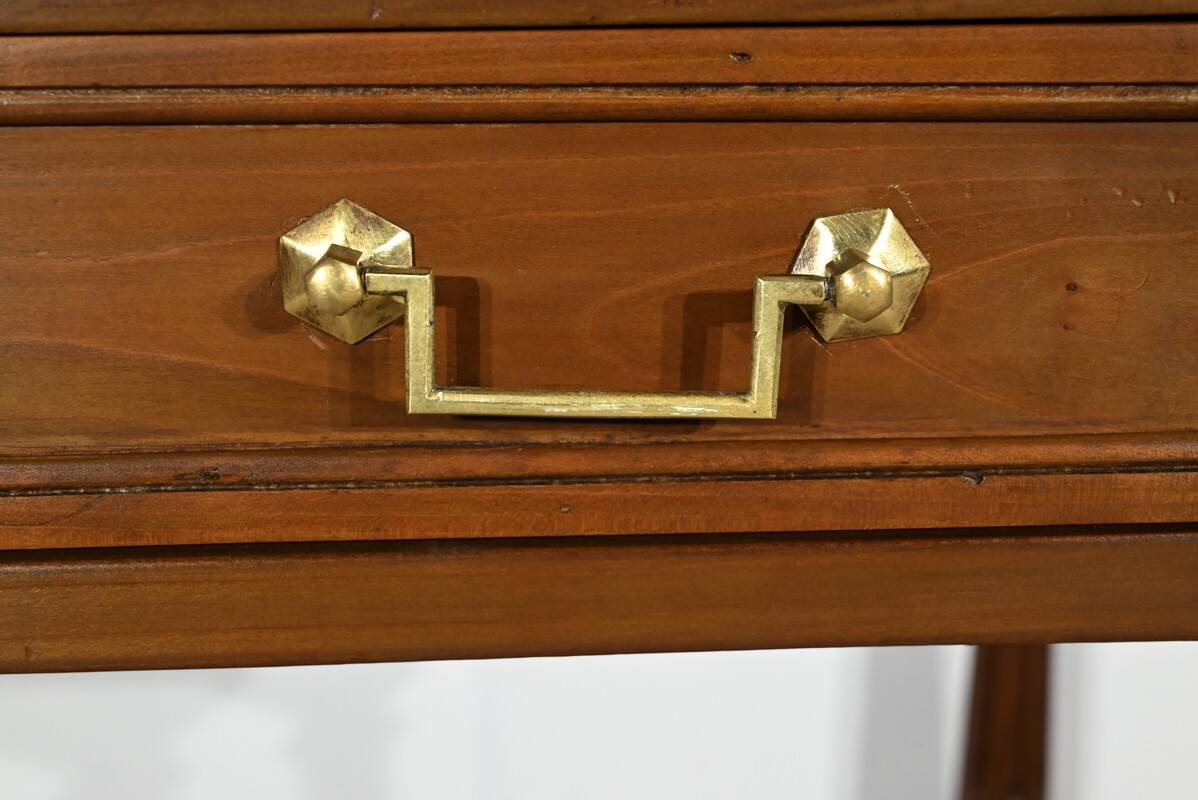 Cherrywood console table, Louis XVI style, late 19th century
