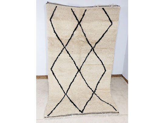 251x143cm Moroccan Berbere Carpet Beni Ourain