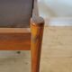 Pair of Dyrlund leather footrest 60s leather