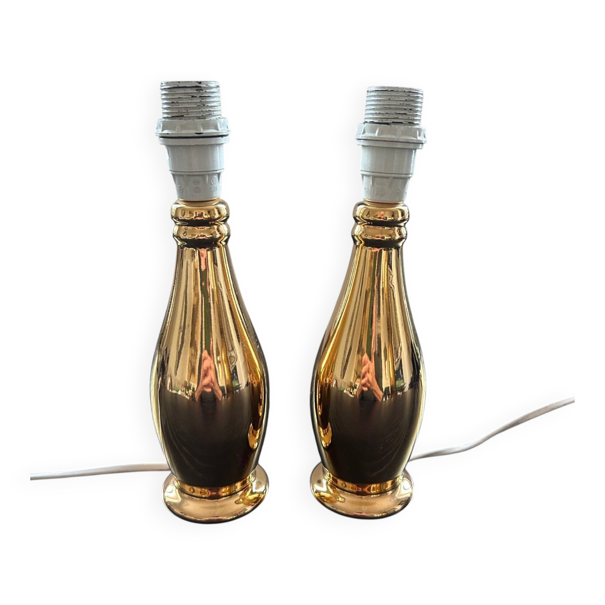 Pair of porcelain lamp bases