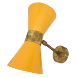 Pair of wall light in the style of Italian creations of the 50s