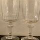 8 old blown glasses, with cut sides, Mirabeau model from Baccarat