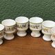 Moustiers earthenware egg service