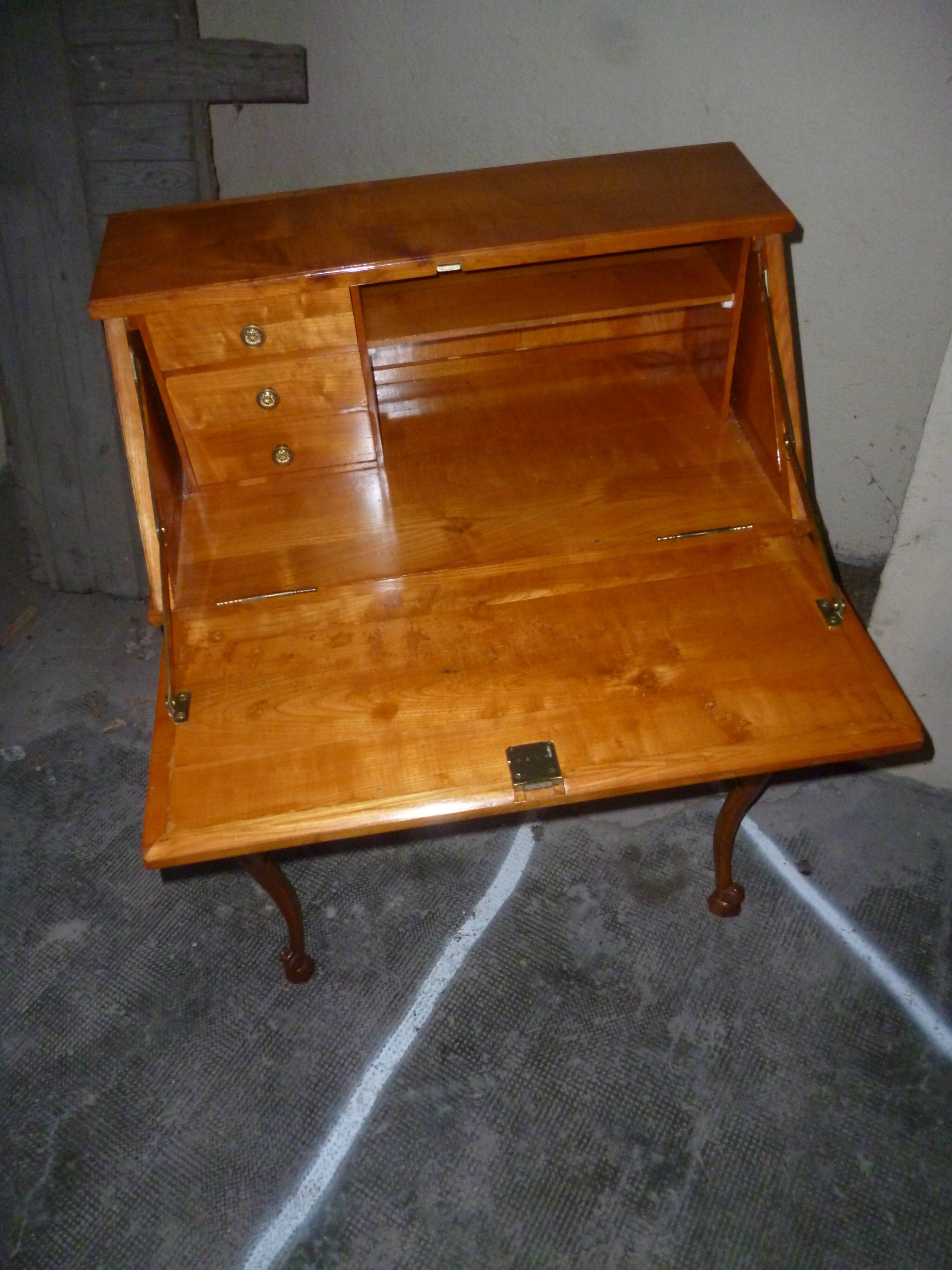 Louis XV style secretary in cherry wood