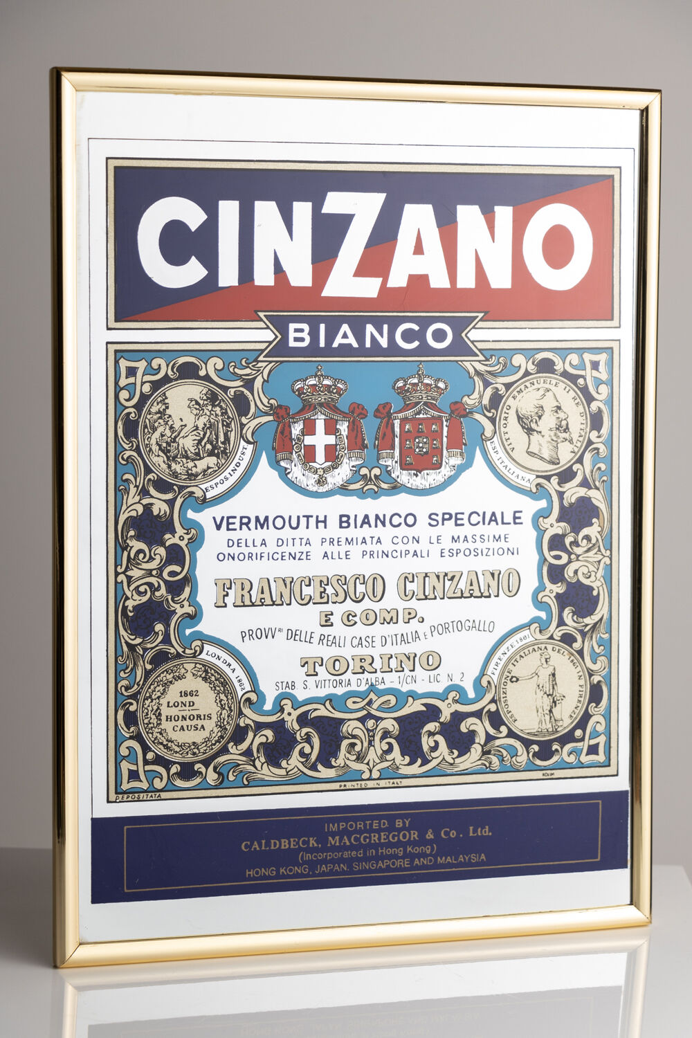 miroir publicitaire vintage Cinzano