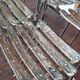 Set of 8 folding bistro / garden chairs fermob 1950
