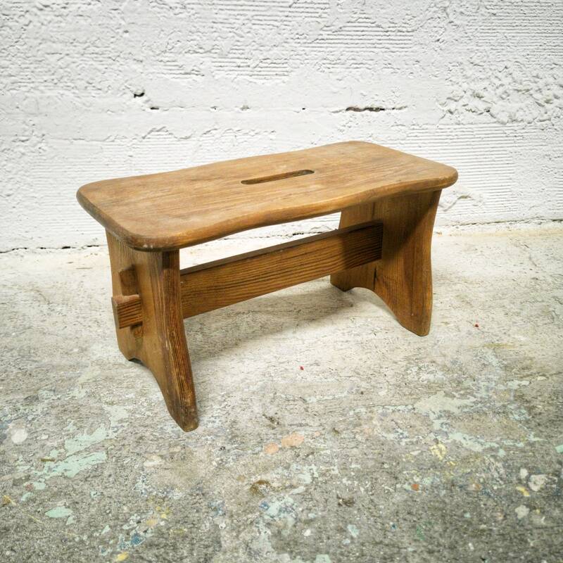 Small wooden stool / footrest