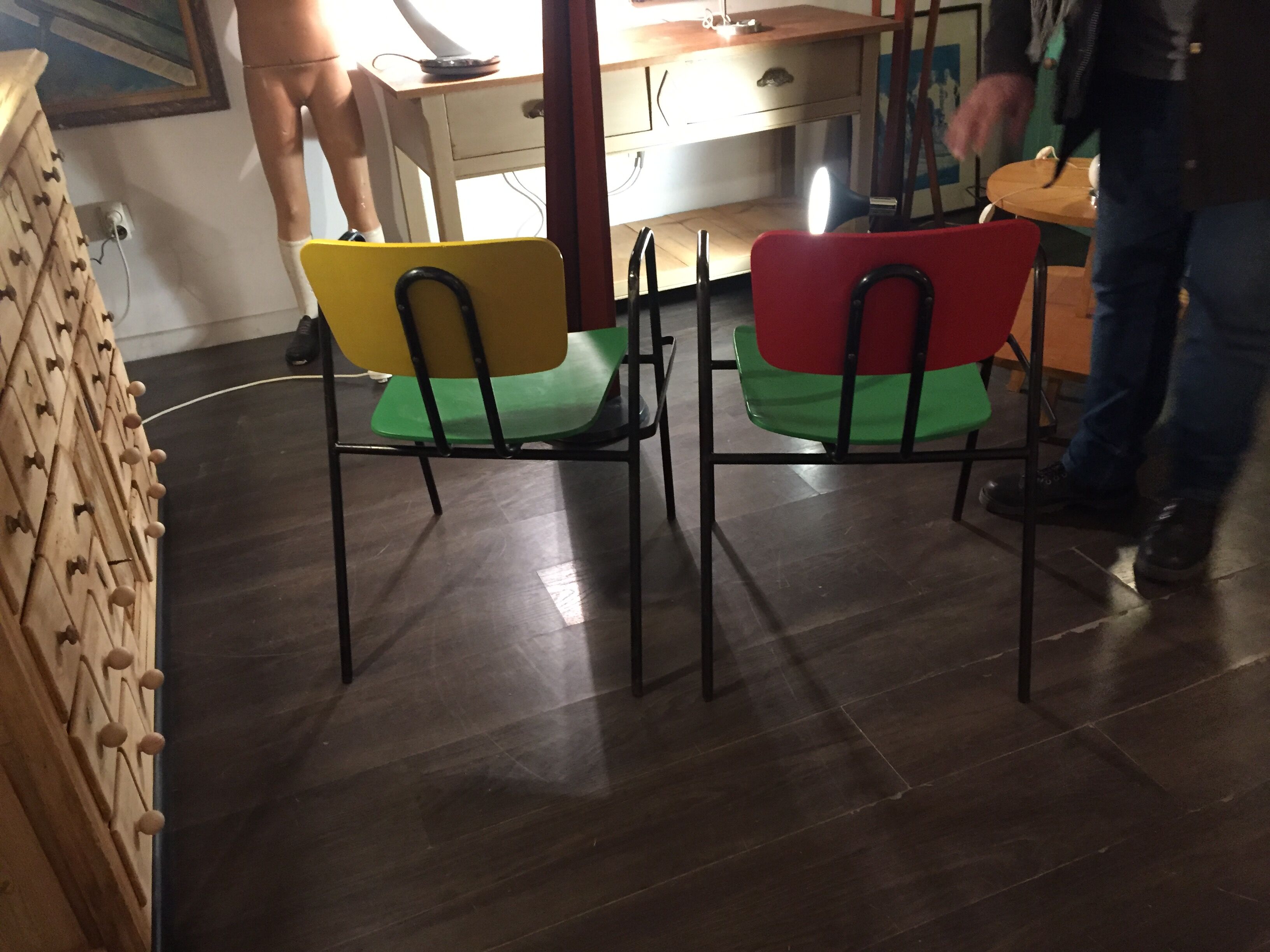 Pair Stella armchairs