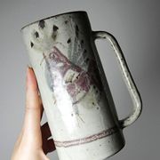 Large mug Le Mûrier Gustave Reynaud Vallauris vintage 1960s