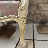 Pair of 1960s silk bergère armchairs