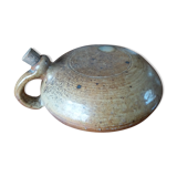 Half-glazed terracotta bottle