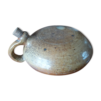 Half-glazed terracotta bottle