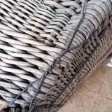 Wood and wicker basket, antique, size xxxl.