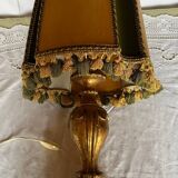Lampe à poser bois vintage
