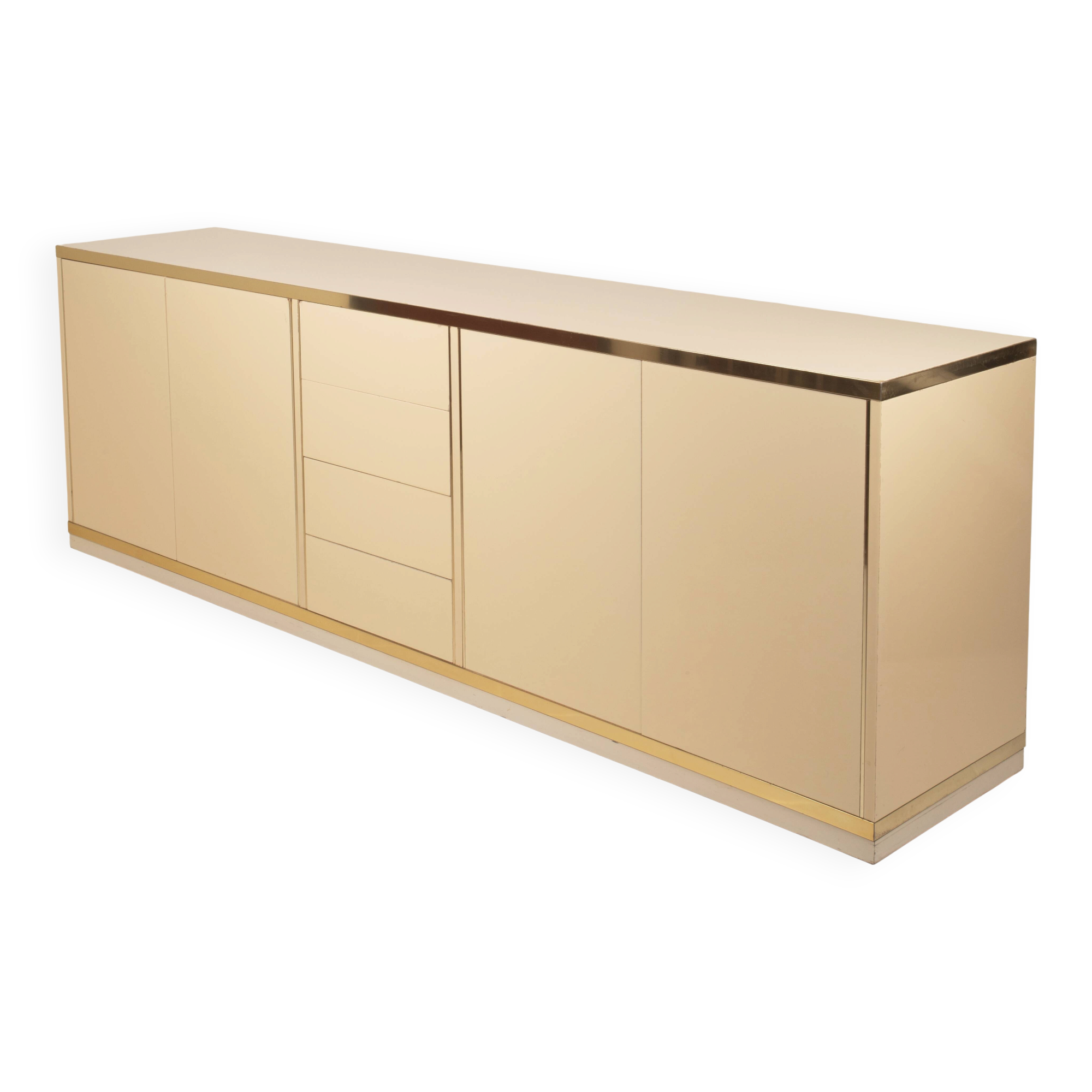 Willy Rizzo Hollywood Regency Sideboard for Mario Sabot 1970
