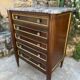 Small Chest of Drawers or Mahogany Sideboard in Louis XVI Style, 19th Century