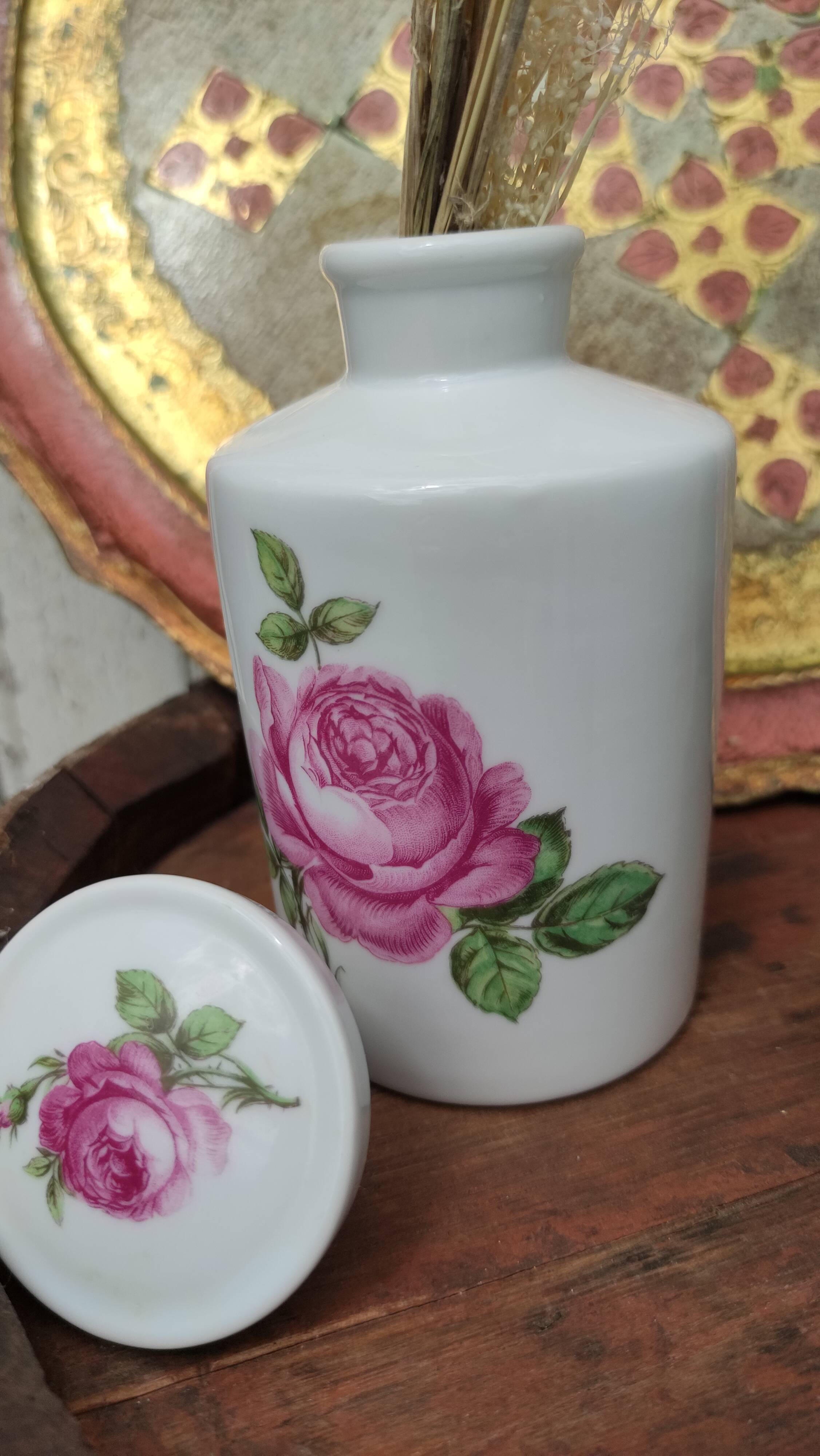 Antique white porcelain bottles