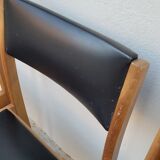 Series of 4 vintage Scandinavian chairs 1950