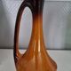 Poët-Laval vase with caramel brown enamel