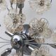Large Size Gold and Transparent Murano Glass Wall light or Ceiling Light Fl