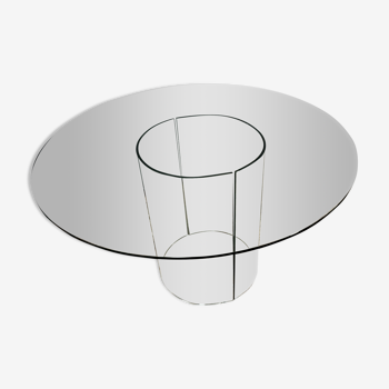 Dining table in translucent glass , 1970