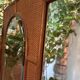 Italian coastal mirror in bamboo and rattan in the style of Vivai del Sud, 1970s.