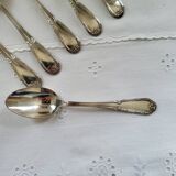 6 small silver-plated Boulenger spoons