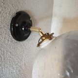 Vintage Clichy glass wall light