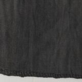 Anthracite Grey Large Area Soft Kilim Rug For Bedroom, 147x205 Cm