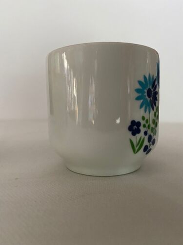 Service à café "BERRY" en porcelaine, à décor de fleurs bleues
