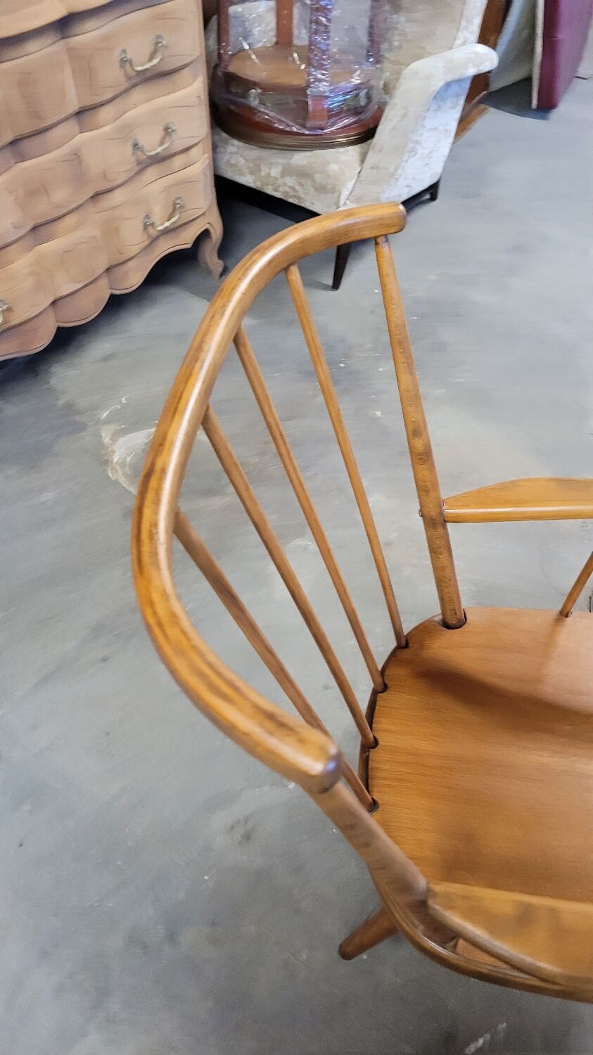Fauteuil baumann modèle éventail 1950 vintage