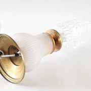 Satin flute and pear lamp
