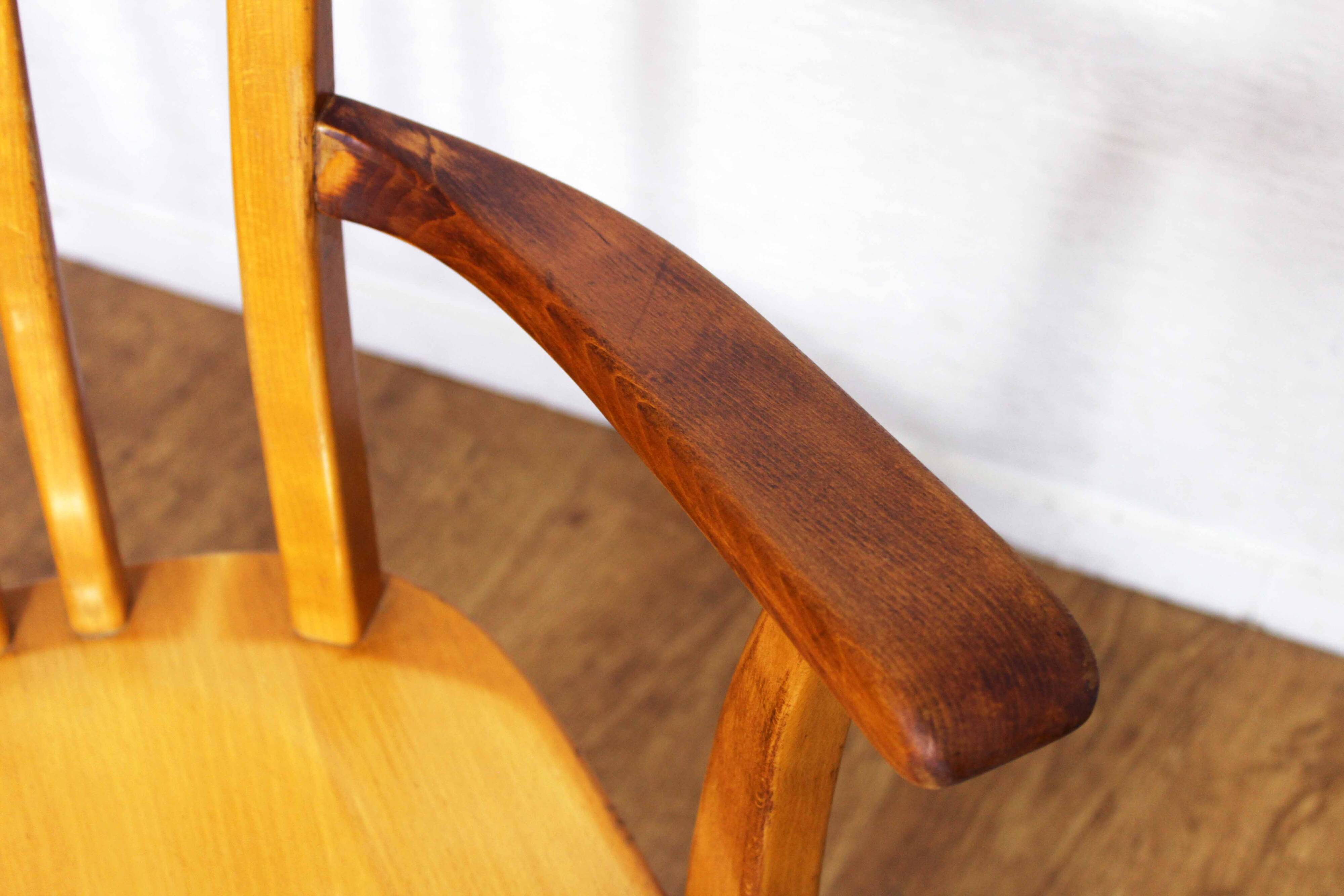 Stoll Giroflex wooden workshop chair