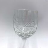 Six crystal glasses, Poland, 1960s