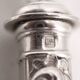 Ercuis Pompadour, set of 4 serving utensils, for stew and salad, silver-plated metal.