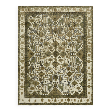 Tapis anatolien tissé à la main 1970s 280 cm x 365 cm