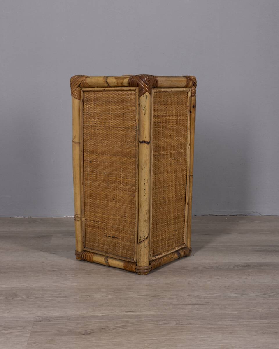 Vintage 1960s Italian design bamboo umbrella stand