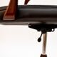 Fauteuil de bureau vintage en cuir