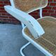 Cesca Chair model with armrest in white