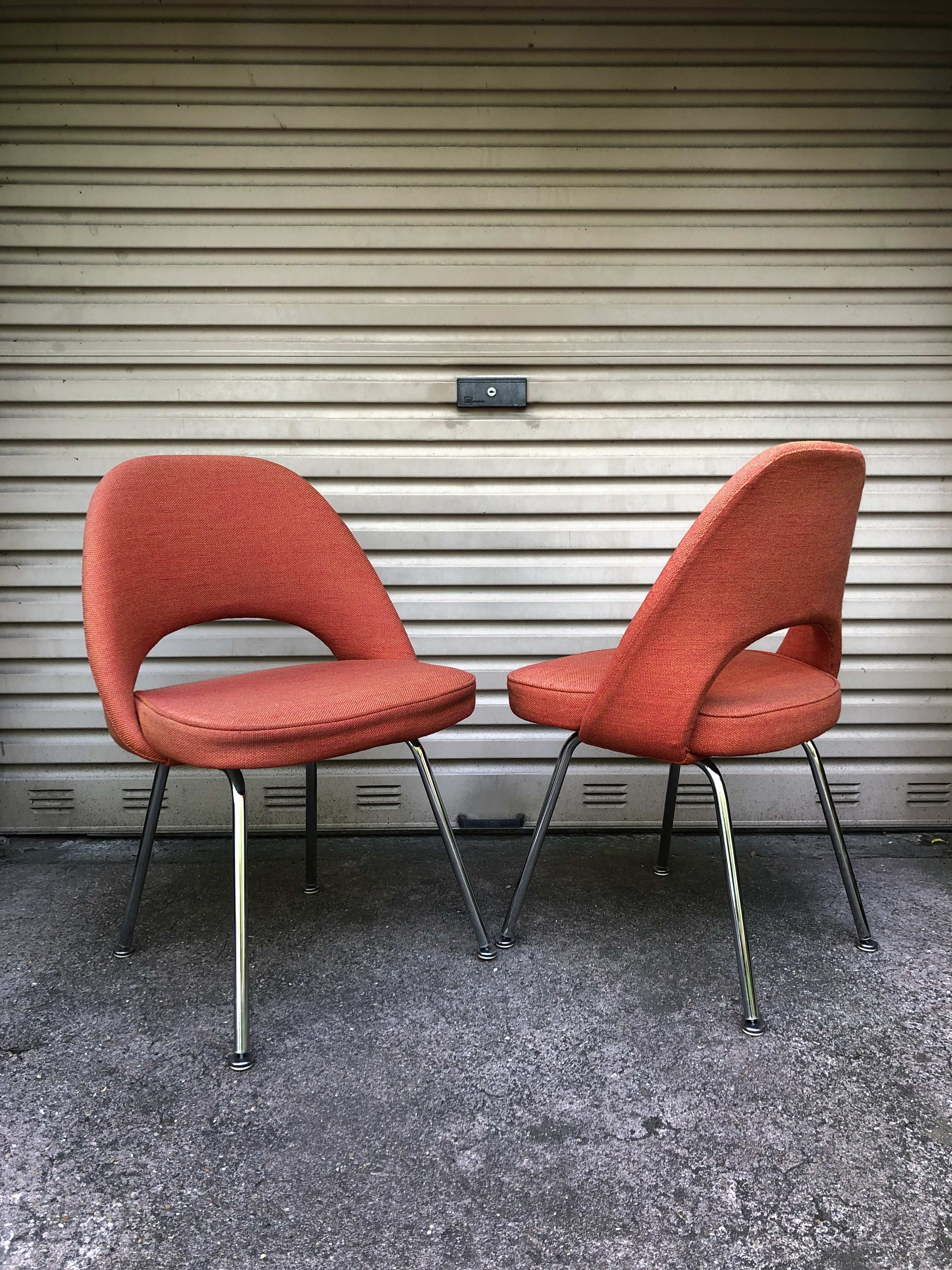 Pair of chairs "Conference" 50's by Eero Saarinen for Knoll