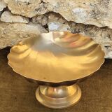 Large brass shell-shaped pocket emptier