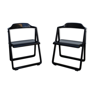Pair of folding chairs Italy 1970