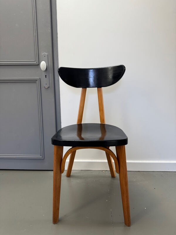 Chaise luterma noir vintage