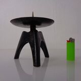 German Brutalist Iron Candleholder, 1960s