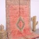 Peach Vintage Moroccan Rug 166 x 277 cm - Berber Wool Rug - Handmade Rug