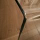 Square molded glass coffee table