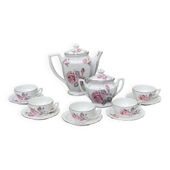 Vintage Limoges Porcelain Tea Set MLV France