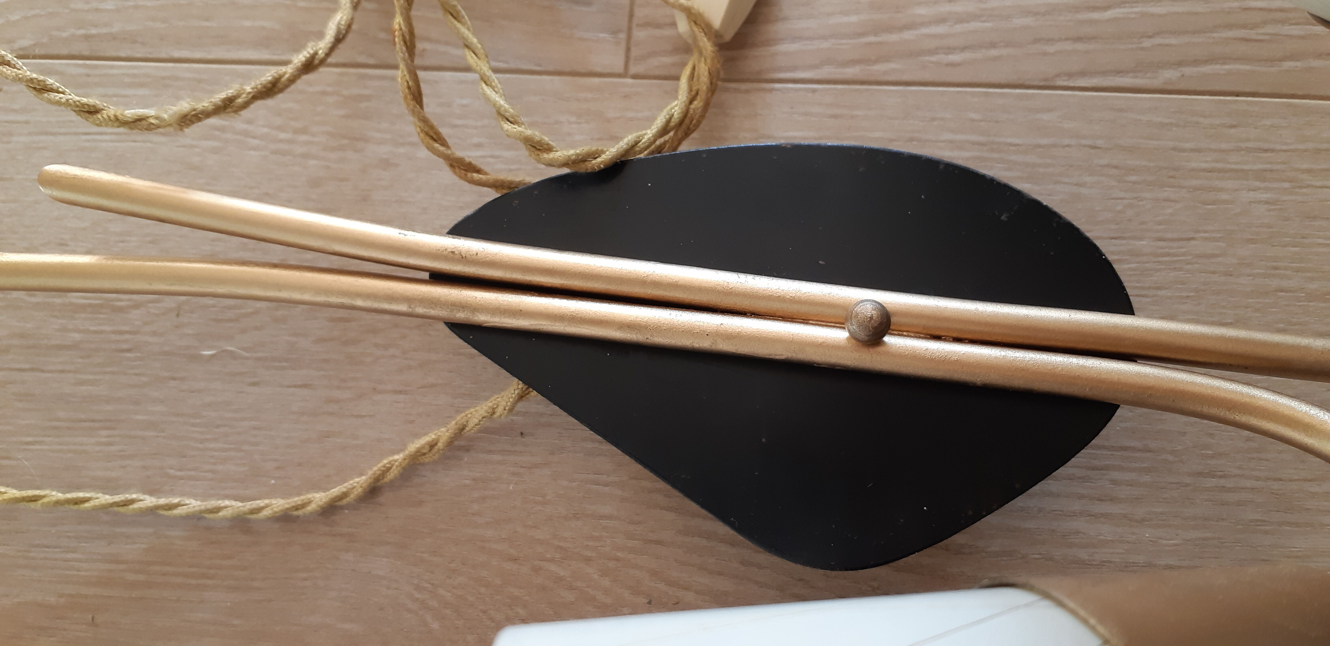 Golden vintage wall light years 50