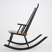 1960s Varjosen Puunjalostus Beech Rocking Chair, Finland