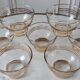 Lot de 7 coupes à champagne années 50